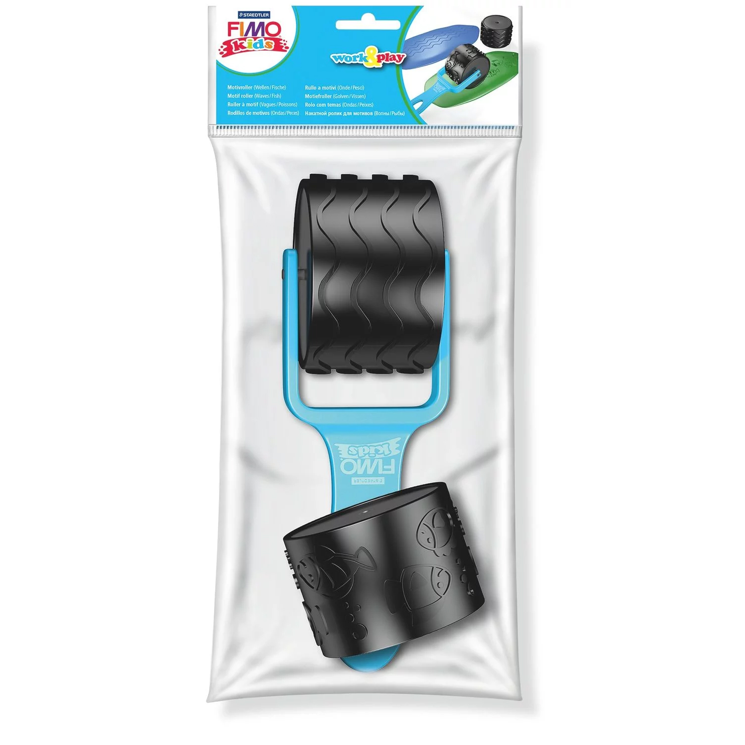 8700-36-fimo-roller Ролер с мотив "Wave/Fish" 8700-36
